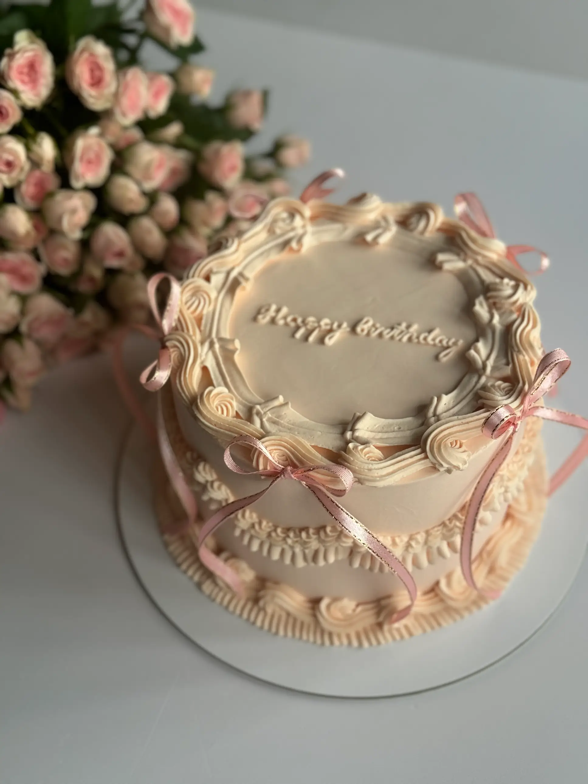 Торт в стиле Ламбет «Happy birthday»